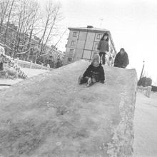 Ледяные фигуры | Культура. 1989 г., г.Северодвинск. Фото #C17603.