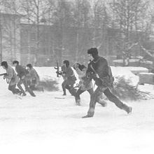 Военно-спортивная игра | Школа. 1989 г., г.Северодвинск. Фото #C17852.