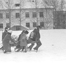 Военно-спортивная игра | Школа. 1989 г., г.Северодвинск. Фото #C17859.