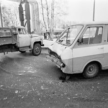 Авария | Транспорт. 1990 г., г.Северодвинск. Фото #C13237.