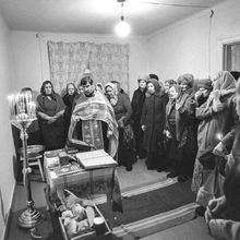 Богослужение | Горожане. 1990 г., г.Северодвинск. Фото #C13158.