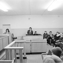 В зале суда | Силовые структуры. 1990 г., г.Северодвинск. Фото #C13231.