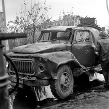 Авария | Транспорт. 1970-e гг., г.Северодвинск. Фото #C9777.
