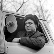 Водитель | Транспорт. 1970-e гг., г.Северодвинск. Фото #C9786.