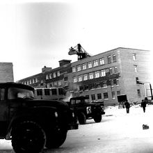 Строительство школы № 26 | Транспорт. 1970-e гг., г.Северодвинск. Фото #C19.