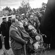 Памятные мероприятия на воинском мемориальном комплексе | Культура. 1970-e гг., г.Северодвинск. Фото #C9810.