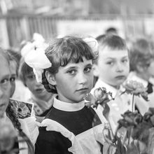 В школу | Школа. 1970-e гг., г.Северодвинск. Фото #C10026.