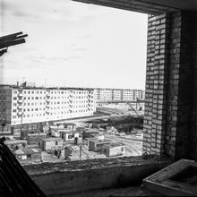 Вид на строительство | Строительство. 1970-e гг., г.Северодвинск. Фото #C2199.