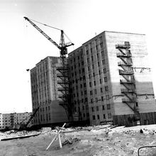 Общежитие | Строительство. 1970-e гг., г.Северодвинск. Фото #C38.