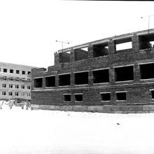 Строительство медицинский учреждений | Строительство. 1970-e гг., г.Северодвинск. Фото #C56.
