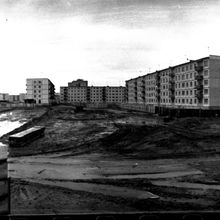 Строительство | Строительство. 1970-e гг., г.Северодвинск. Фото #C60.