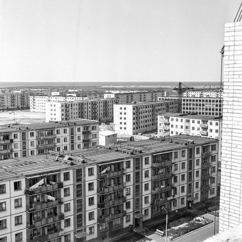 Новые микрорайоны | Строительство. 1980-e гг., г.Северодвинск. Фото #C17218.