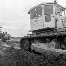 Строительная техника | Транспорт. 1980-e гг., г.Северодвинск. Фото #C14009.