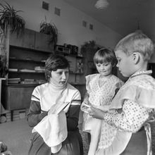 В детском саду | Дети. 1980-e гг., г.Северодвинск. Фото #C4324.