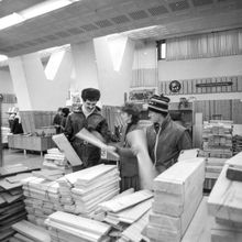 В строительном магазине | Торговля. 1980-e гг., г.Северодвинск. Фото #C10380.