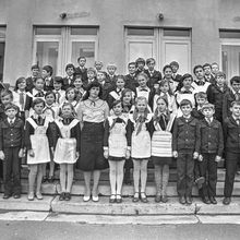 Пионерский отряд  | Школа. 1980-e гг., г.Северодвинск. Фото #C14204.