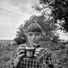 Девочка | Школа. 1980-e гг., г.Северодвинск. Фото #C14358.