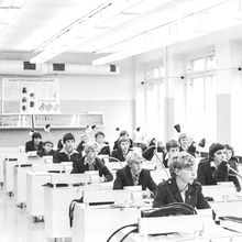 Учебный класс | Школа. 1980-e гг., г.Северодвинск. Фото #C2891.