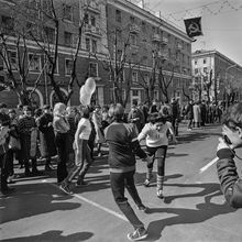 Первомайская эстафета | Спорт. 1980-e гг., г.Северодвинск. Фото #C4352.