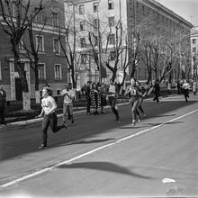 Первомайская эстафета | Спорт. 1980-e гг., г.Северодвинск. Фото #C4357.