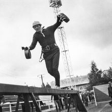 Соревнования по пожарно-прикладному спорту | Спорт. 1980-e гг., г.Северодвинск. Фото #C7948.