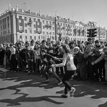 Первомайская эстафета | Спорт. 1980-e гг., г.Северодвинск. Фото #C4361.