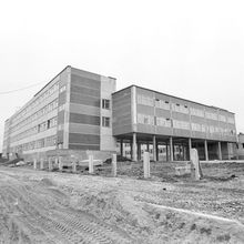 Здание школы №29 | Строительство. 1980-e гг., г.Северодвинск. Фото #C15156.