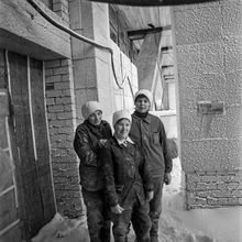 Бригада отделочниц на объекте Бульвар Строителей, 17 | Строительство. 1980-e гг., г.Северодвинск. Фото #C14687.