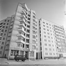 Строительство нового дома | Строительство. 1980-e гг., г.Северодвинск. Фото #C14278.