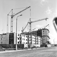 Ведется строительство | Строительство. 1980-e гг., г.Северодвинск. Фото #C17134.