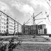 Ведется строительство | Строительство. 1980-e гг., г.Северодвинск. Фото #C17135.