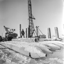 Строительство. 1980-e гг., г.Северодвинск. Фото #C14283.