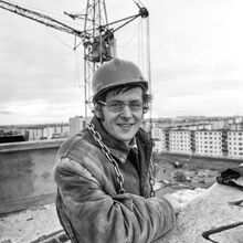 Строительство. 1980-e гг., г.Северодвинск. Фото #C14375.