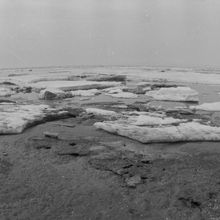Лед на море. Ледоход | Виды города. 1980-e гг., г.Северодвинск. Фото #C3085.
