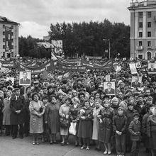 Городской митинг | Общественная жизнь. 1980-e гг., г.Северодвинск. Фото #C11723.