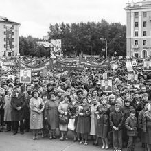 Городской митинг | Общественная жизнь. 1980-e гг., г.Северодвинск. Фото #C11724.