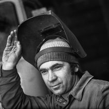 Сварщик | Предприятия. 1980-e гг., г.Северодвинск. Фото #C14023.