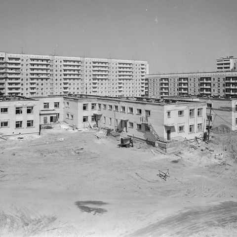 Новые микрорайоны | Строительство. 1980-e гг., г.Северодвинск. Фото #C17221.