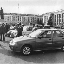 Выставка машин | Транспорт. 1990-e гг., г.Северодвинск. Фото #C5324.