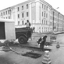 Авария ЖКХ | Горожане. 1990-e гг., г.Северодвинск. Фото #C3401.