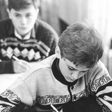 В школе | Школа. 1990-e гг., г.Северодвинск. Фото #C7926.