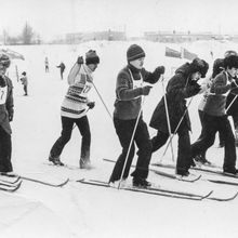 Лыжные соревнования | Спорт. 1990-e гг., г.Северодвинск. Фото #C5543.