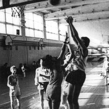 Детский баскетбол. | Спорт. 1990-e гг., г.Северодвинск. Фото #C10734.