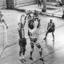 Соревнования по волейболу | Спорт. 1990-e гг., г.Северодвинск. Фото #C10736.
