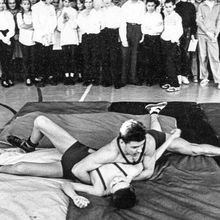 Соревнование по борьбе | Спорт. 1990-e гг., г.Северодвинск. Фото #C5211.