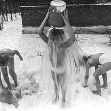 Закаливание в детском саду | Спорт. 1990-e гг., г.Северодвинск. Фото #C7007.